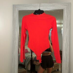 SKIMS Fits Everybody Long Sleeve Crew Neck Bodysuit
